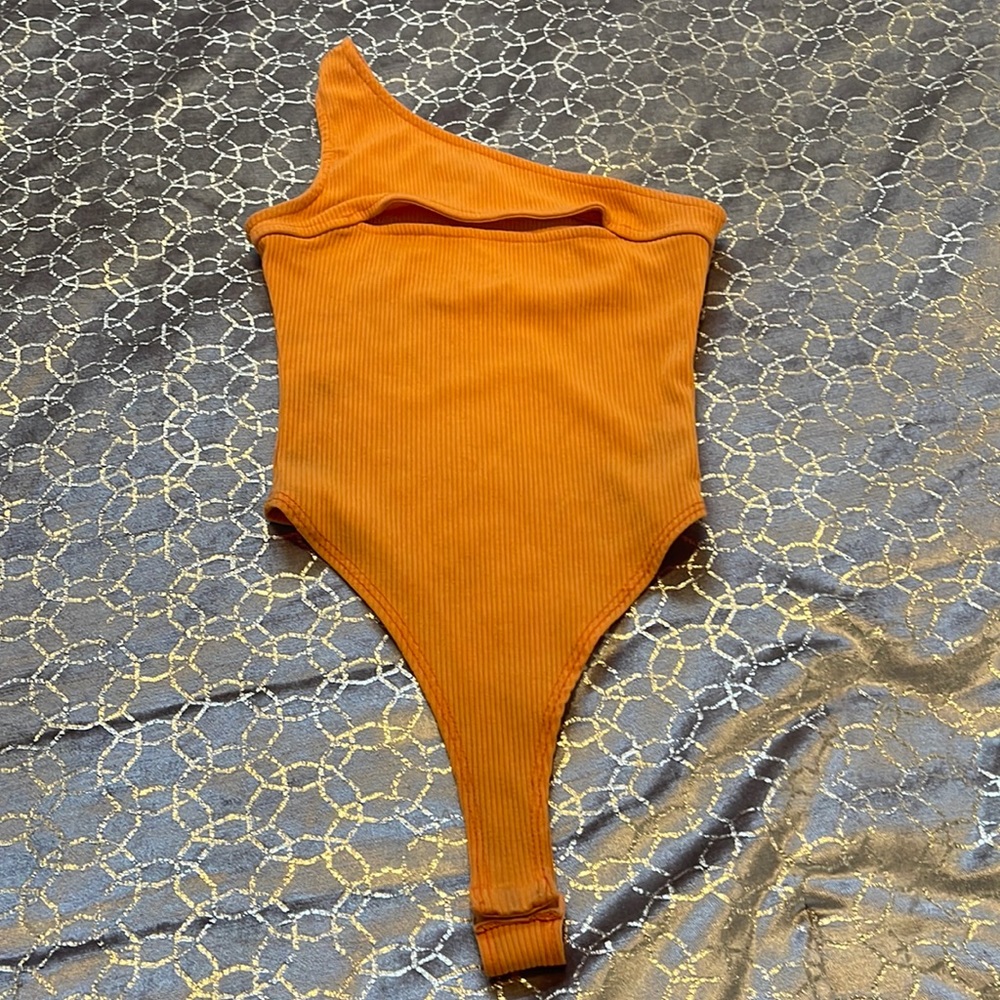 Orange off the shoulder top